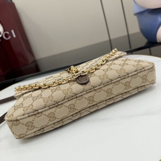 Cloni Borse a tracolla Gucci Aperitivo 866720 Tela GG marrone firmate
