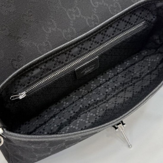Replica di lusso Borse a tracolla Gucci Aperitivo 866720 Tela GG Nero Imitazioni Cloni Borse a tracolla Gucci Aperitivo 866720 Tela GG Nero firmate