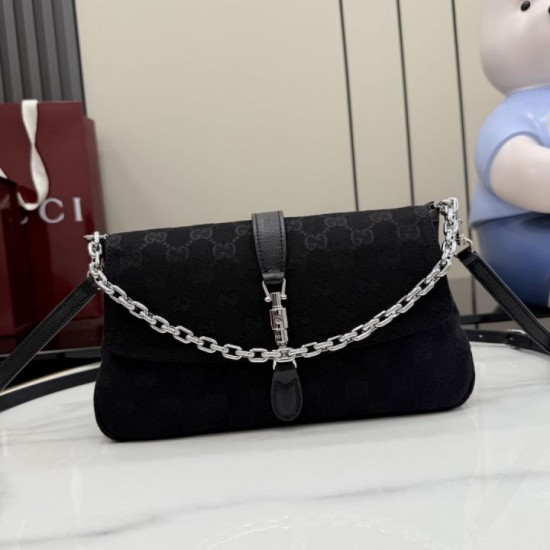 Replica di lusso Borse a tracolla Gucci Aperitivo 866720 Tela GG Nero Imitazioni Cloni Borse a tracolla Gucci Aperitivo 866720 Tela GG Nero firmate