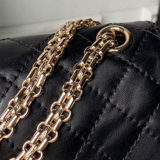 Replica di lusso Borsa Chanel Reissue 2.55 26S pelle rugosa/gonfia Double Flap A37586 nera Imitazioni Cloni Borsa Chanel Reissue 2.55 26S pelle rugosa/gonfia Double Flap A37586 nera firmate