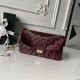 Cloni Borsa Chanel Reissue 2.55 26S pelle rugosa/gonfia Double Flap A37586 Borgogna firmate