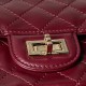 Cloni Borsa Chanel Reissue 2.55 26S pelle rugosa/gonfia Double Flap A37586 Borgogna firmate