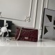Cloni Borsa Chanel Reissue 2.55 26S pelle rugosa/gonfia Double Flap A37586 Borgogna firmate