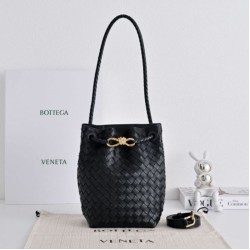 Borsa a secchiello piccola Andiamo di Bottega Veneta Nero