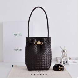 Borse a secchiello piccola Andiamo di Bottega Veneta Borgogna