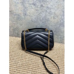 Borsa piccola YSL Saint Laurent Loulou trapuntata nera Borsa piccola YSL Saint Laurent Loulou trapuntata nera