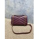 Replica di lusso Borsa piccola YSL Saint Laurent Loulou trapuntata Borgogna Imitazioni Cloni Borsa piccola YSL Saint Laurent Loulou trapuntata Borgogna firmate