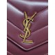 Replica di lusso Borsa piccola YSL Saint Laurent Loulou trapuntata Borgogna Imitazioni Cloni Borsa piccola YSL Saint Laurent Loulou trapuntata Borgogna firmate