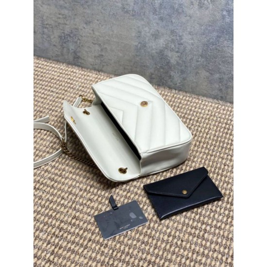 Replica di lusso Borsa piccola YSL Saint Laurent Loulou trapuntata nera Imitazioni Cloni Borsa piccola YSL Saint Laurent Loulou trapuntata nera firmate