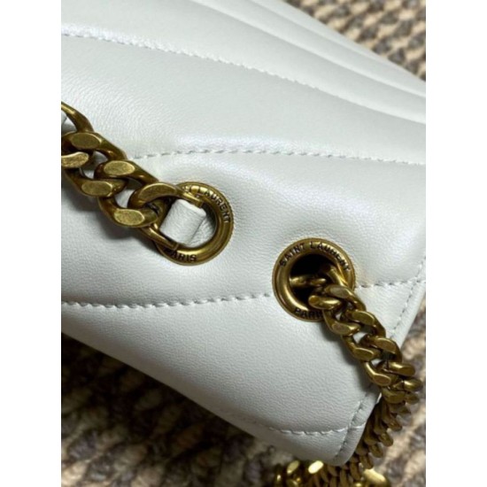 Replica di lusso Borsa piccola YSL Saint Laurent Loulou trapuntata nera Imitazioni Cloni Borsa piccola YSL Saint Laurent Loulou trapuntata nera firmate