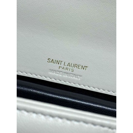 Replica di lusso Borsa piccola YSL Saint Laurent Loulou trapuntata nera Imitazioni Cloni Borsa piccola YSL Saint Laurent Loulou trapuntata nera firmate
