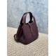 Cloni Borsa tote YSL Saint Laurent Le 5 &agrave; 7 Bea Baby Bordeaux firmate
