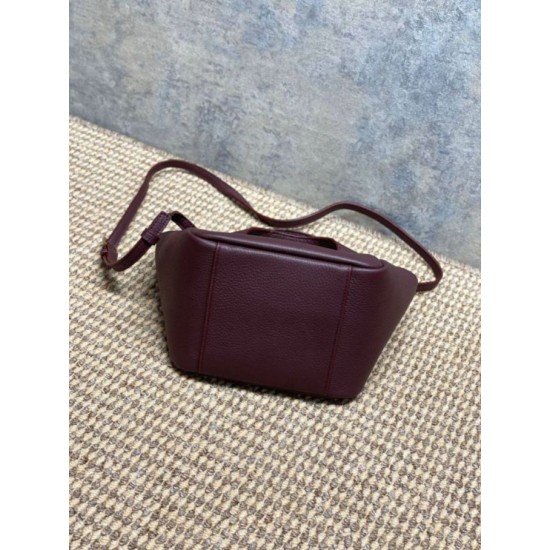 Cloni Borsa tote YSL Saint Laurent Le 5 &agrave; 7 Bea Baby Bordeaux firmate