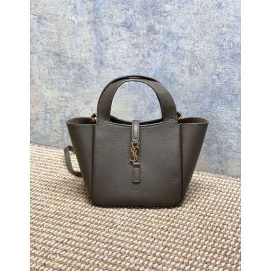 Replica di lusso Borse Imitazioni tote YSL Saint Laurent Le 5 à 7 Bea Baby Verde Scuro Imitazioni Cloni Borse Imitazioni tote YSL Saint Laurent Le 5 à 7 Bea Baby Verde Scuro firmate