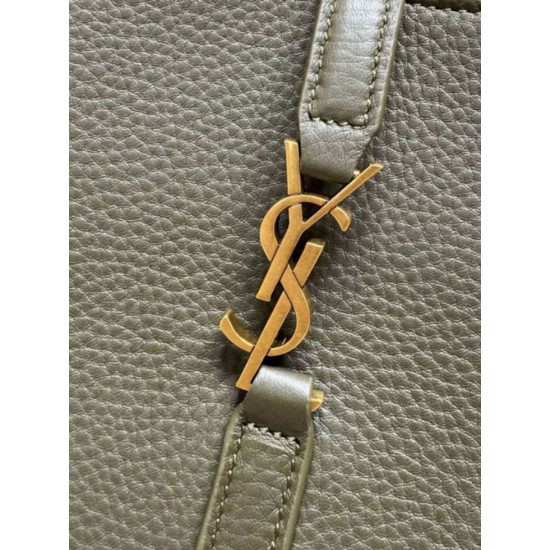 Replica di lusso Borse Imitazioni tote YSL Saint Laurent Le 5 à 7 Bea Baby Verde Scuro Imitazioni Cloni Borse Imitazioni tote YSL Saint Laurent Le 5 à 7 Bea Baby Verde Scuro firmate