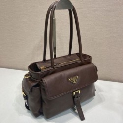 Cloni Borsa tote media Prada Explore nappa 1BG596 bordeaux firmate