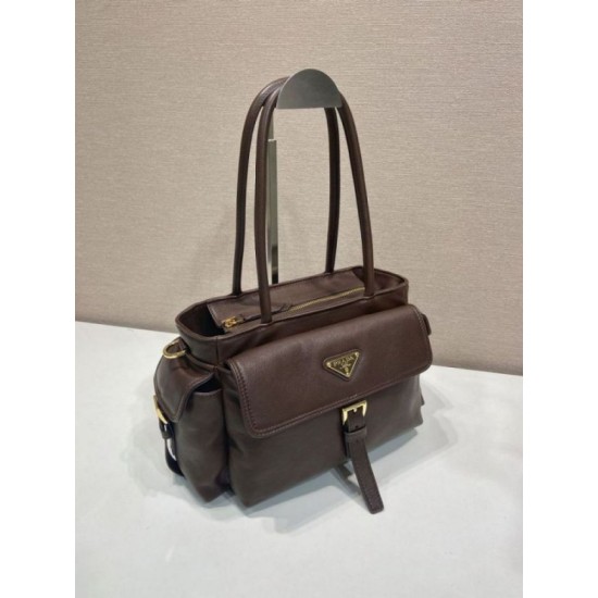 Replica di lusso Borsa tote media Prada Explore nappa 1BG596 bordeaux Imitazioni Cloni Borsa tote media Prada Explore nappa 1BG596 bordeaux firmate