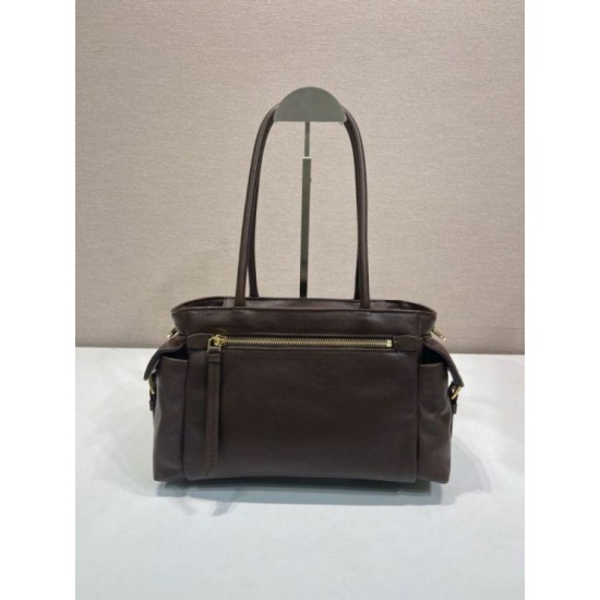 Replica di lusso Borsa tote media Prada Explore nappa 1BG596 bordeaux Imitazioni Cloni Borsa tote media Prada Explore nappa 1BG596 bordeaux firmate