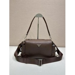 Borsa a tracolla Prada Brique Explore 2VH206 Marrone
