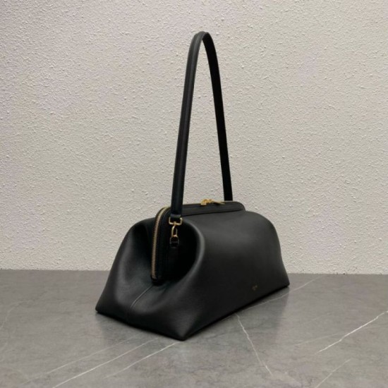 Replica di lusso Pochette Celine Doctor morbida pelle di vitello Nera Imitazioni Cloni Pochette Celine Doctor morbida pelle di vitello Nera firmate