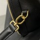 Replica di lusso Pochette Celine Doctor morbida pelle di vitello Nera Imitazioni Cloni Pochette Celine Doctor morbida pelle di vitello Nera firmate
