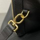 Replica di lusso Pochette Celine Doctor morbida pelle di vitello Nera Imitazioni Cloni Pochette Celine Doctor morbida pelle di vitello Nera firmate