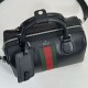Replica di lusso Borsa da viaggio piccola Gucci Web Trademark 866980 nera Imitazioni Cloni Borsa da viaggio piccola Gucci Web Trademark 866980 nera firmate