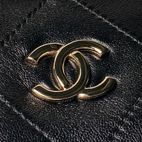 Replica di lusso Imitazioni borse griffate a tracolla Chanel 26P Maxi Hobo AS6139 Nera Imitazioni Cloni Imitazioni borse griffate a tracolla Chanel 26P Maxi Hobo AS6139 Nera firmate