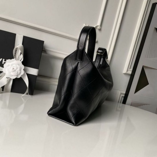 Replica di lusso Imitazioni borse griffate a tracolla Chanel 26P Maxi Hobo AS6139 Nera Imitazioni Cloni Imitazioni borse griffate a tracolla Chanel 26P Maxi Hobo AS6139 Nera firmate