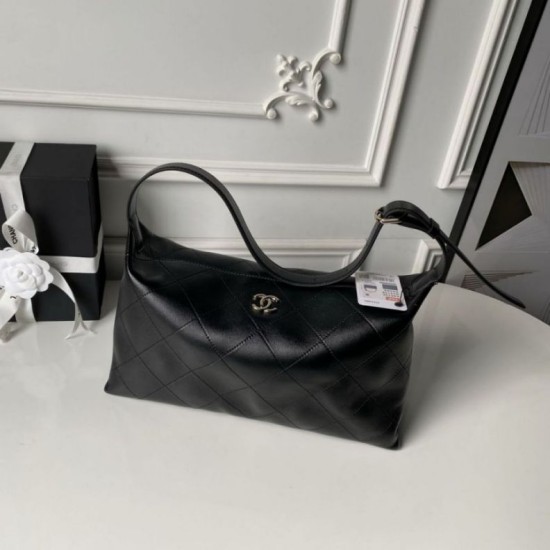 Replica di lusso Imitazioni borse griffate a tracolla Chanel 26P Maxi Hobo AS6139 Nera Imitazioni Cloni Imitazioni borse griffate a tracolla Chanel 26P Maxi Hobo AS6139 Nera firmate
