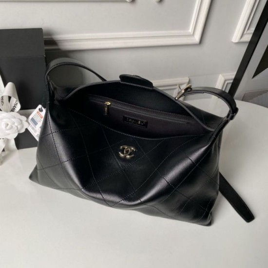 Replica di lusso Imitazioni borse griffate a tracolla Chanel 26P Maxi Hobo AS6139 Nera Imitazioni Cloni Imitazioni borse griffate a tracolla Chanel 26P Maxi Hobo AS6139 Nera firmate