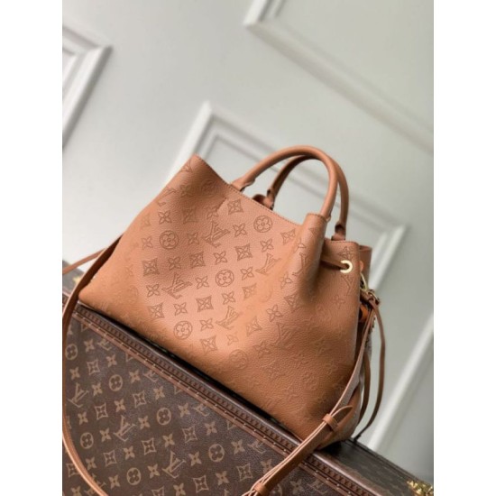 Replica di lusso Borsa 1:1 tote LV Bella Mahina M27443 Marrone Imitazioni Cloni Borsa Replica tote LV Bella Mahina M27443 Marrone firmate