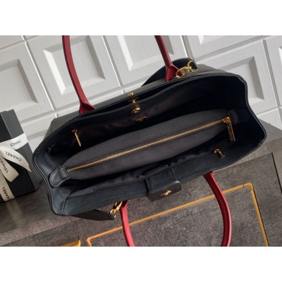 Replica di lusso Imitazioni borse griffate tote Chanel Cerf Executive piccola/grande nera Imitazioni Cloni Imitazioni borse griffate tote Chanel Cerf Executive piccola/grande nera firmate
