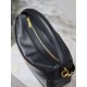 Replica di lusso Borsa a mano morbida YSL Saint Laurent Camera nera Imitazioni Cloni Borsa a mano morbida YSL Saint Laurent Camera nera firmate
