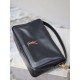 Replica di lusso Borsa a mano morbida YSL Saint Laurent Camera nera Imitazioni Cloni Borsa a mano morbida YSL Saint Laurent Camera nera firmate