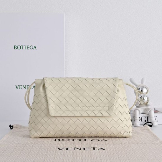 Replica di lusso Borsa a tracolla Bottega Veneta Giorno Intrecciato Bianco Imitazioni Cloni Borsa a tracolla Bottega Veneta Giorno Intrecciato Bianco firmate