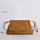 Replica di lusso Bottega Veneta Dustbag Giorno Borsa velluto intrecciato Marrone Imitazioni Cloni Bottega Veneta Dustbag Giorno Borsa velluto intrecciato Marrone firmate