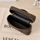 Replica di lusso Borse Beauty case Bottega Veneta trucco scamosciata caffè Imitazioni Cloni Borse Beauty case Bottega Veneta trucco scamosciata caffè firmate