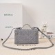 Replica di lusso Borse Beauty case Bottega Veneta trucco scamosciata Grigio Imitazioni Cloni Borse Beauty case Bottega Veneta trucco scamosciata Grigio firmate
