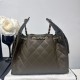 Replica di lusso Borsa a tracolla Chanel AS5293 con coulisse Verde Imitazioni Cloni Borsa a tracolla Chanel AS5293 con coulisse Verde firmate