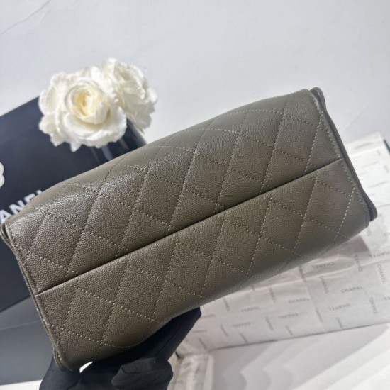 Replica di lusso Borsa a tracolla Chanel AS5293 con coulisse Verde Imitazioni Cloni Borsa a tracolla Chanel AS5293 con coulisse Verde firmate