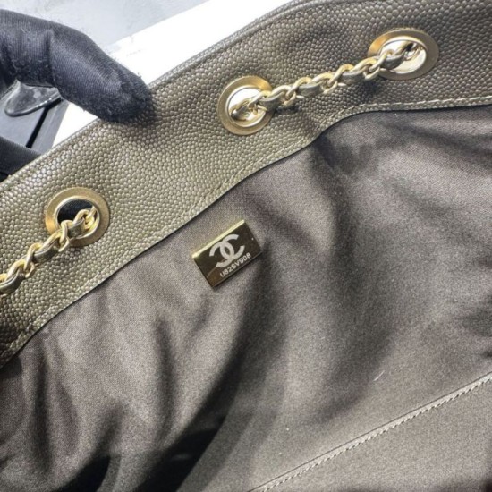 Replica di lusso Borsa a tracolla Chanel AS5293 con coulisse Verde Imitazioni Cloni Borsa a tracolla Chanel AS5293 con coulisse Verde firmate