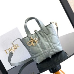 Cloni Bora Pari replica Tote verticale piccolo Dior Toujours Blu firmate