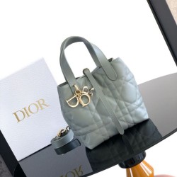 Cloni Bora Pari replica Tote verticale piccolo Dior Toujours Blu firmate