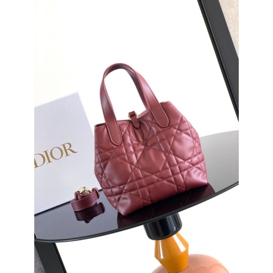 Replica di lusso Borsa Tote verticale piccolo Dior Toujours Rosso Imitazioni Cloni Borsa Tote verticale piccolo Dior Toujours Rosso firmate
