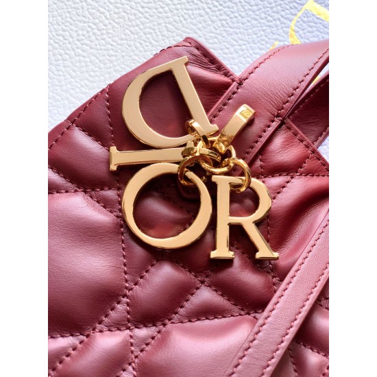 Replica di lusso Borsa Tote verticale piccolo Dior Toujours Rosso Imitazioni Cloni Borsa Tote verticale piccolo Dior Toujours Rosso firmate