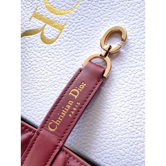 Replica di lusso Borsa Tote verticale piccolo Dior Toujours Rosso Imitazioni Cloni Borsa Tote verticale piccolo Dior Toujours Rosso firmate