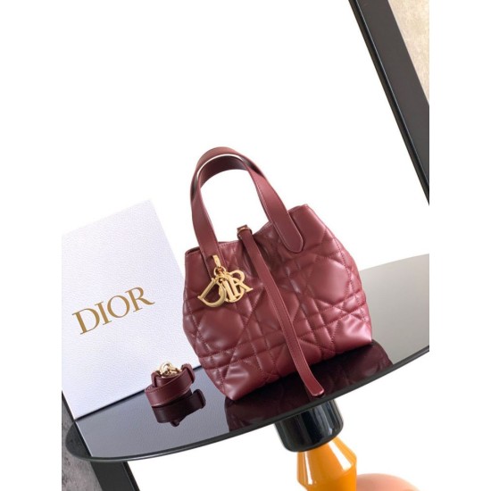 Replica di lusso Borsa Tote verticale piccolo Dior Toujours Rosso Imitazioni Cloni Borsa Tote verticale piccolo Dior Toujours Rosso firmate