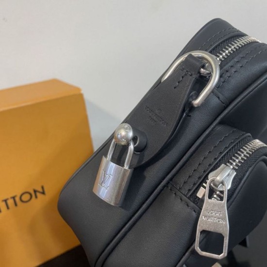 Replica di lusso Borsa a tracolla da uomo Louis Vuitton Nil M27999 Nero Imitazioni Cloni Borsa a tracolla da uomo Louis Vuitton Nil M27999 Nero firmate