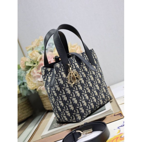 Replica di lusso Borsa Dior Denim Jacquard Oblique piccolo Toujours Blu Imitazioni Cloni Borsa Dior Denim Jacquard Oblique piccolo Toujours Blu firmate